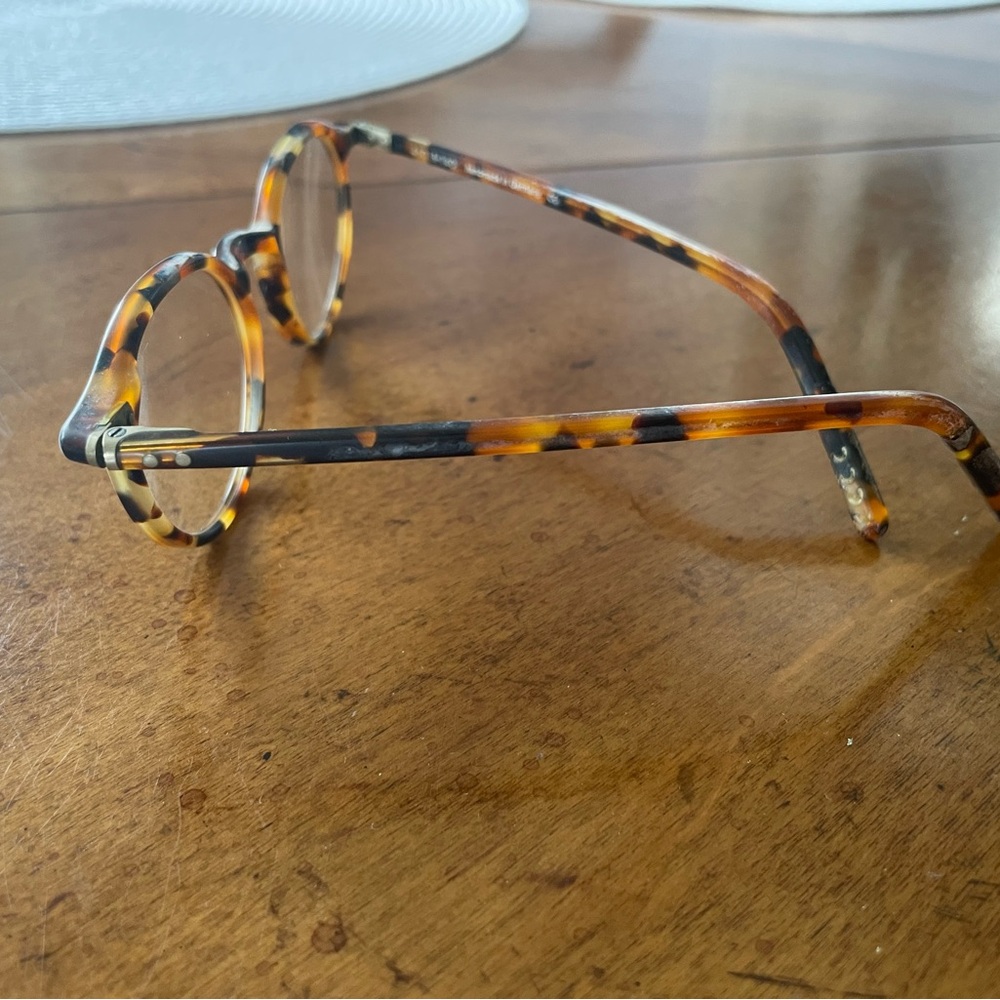 Tortoiseshell Round Men’s Eyeglasses - Lunor 45mm